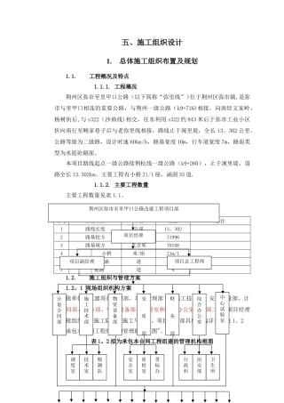 二级公路施工组织设计63542
