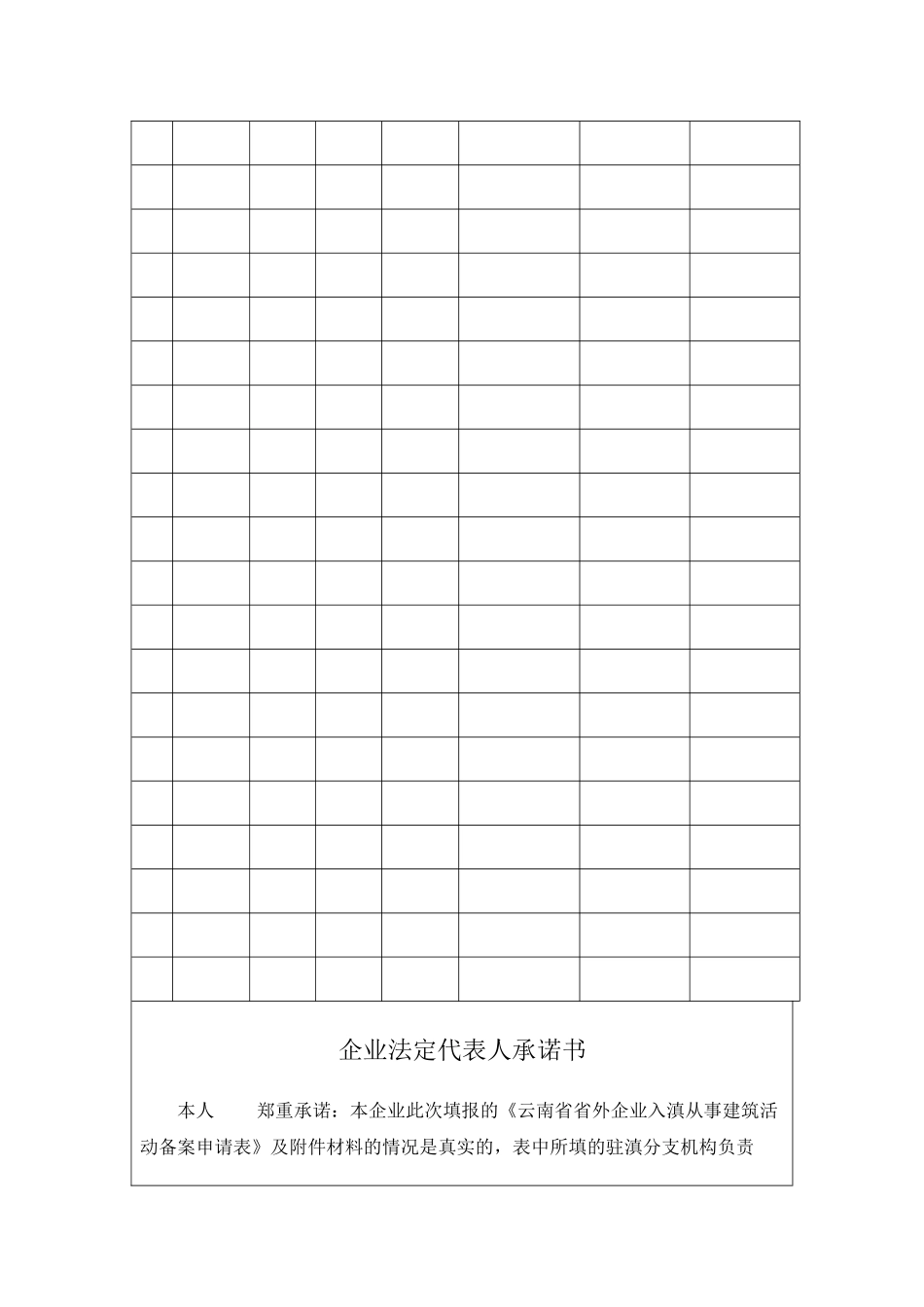 云南省省外企业入滇从事建筑活动备案申请表_第3页