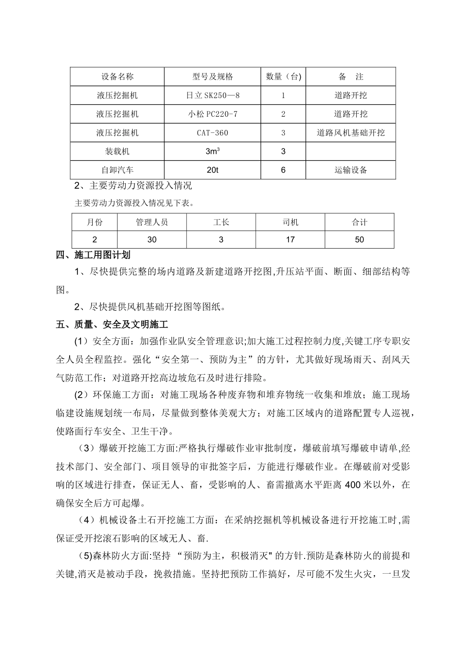 云南风电2月份施工进度计划_第3页