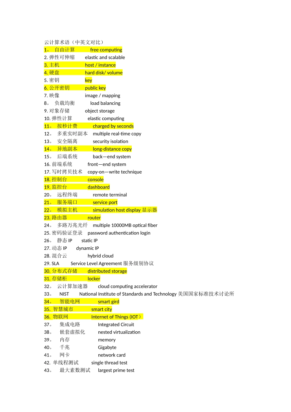 云计算英文术语_第1页