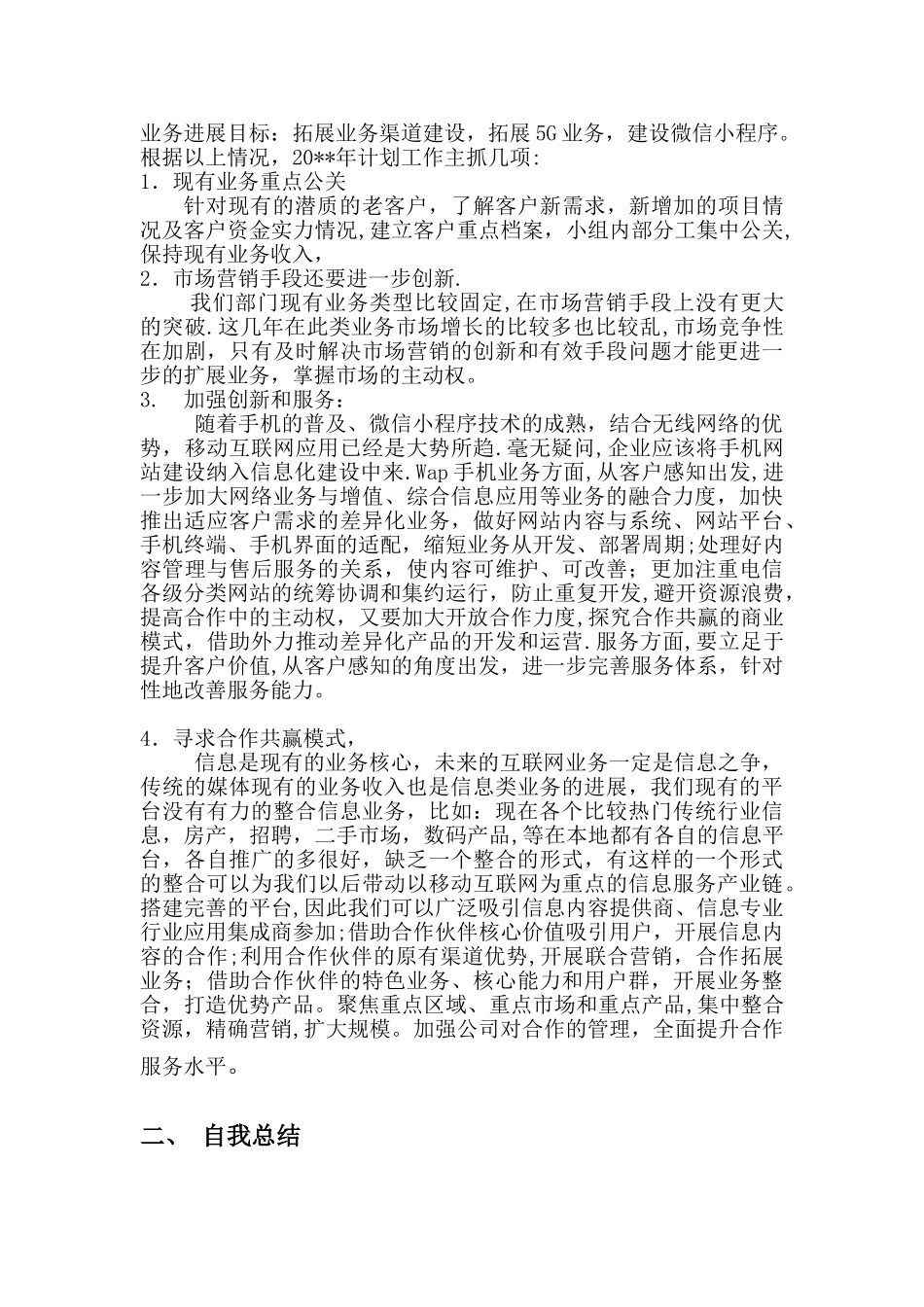互联网企业工作总结和工作计划_第2页