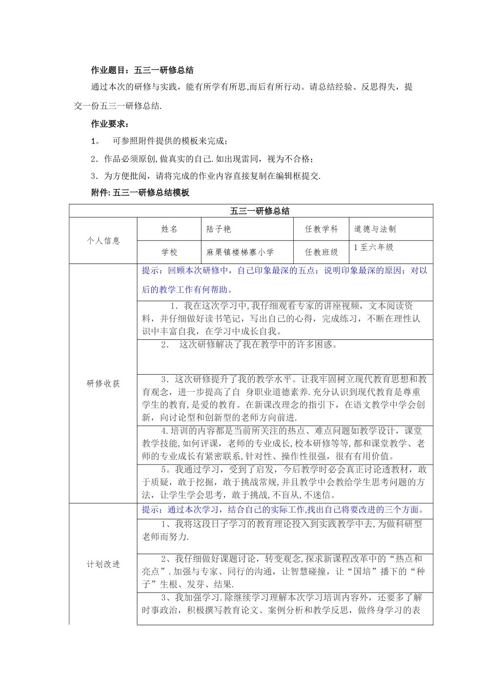 五三一研修总结66562_第1页