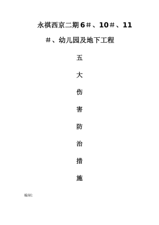 五大伤害专项方案