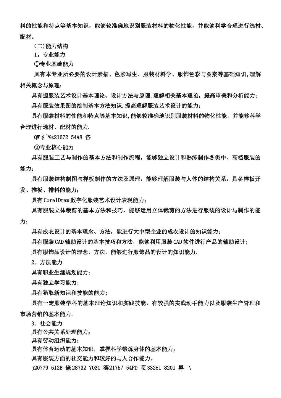 五年制服装与服饰设计高职方向人才培养方案-改_第2页