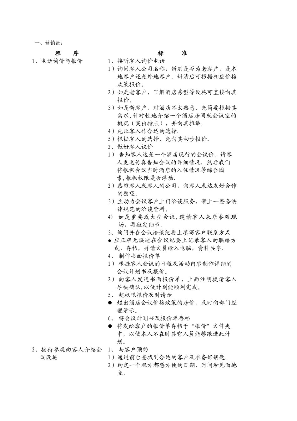 五星级大酒店会议团队接待方案_第2页