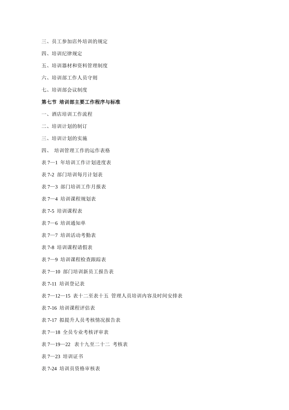 五星级酒店人力资源部管理规范及标准程序_第3页