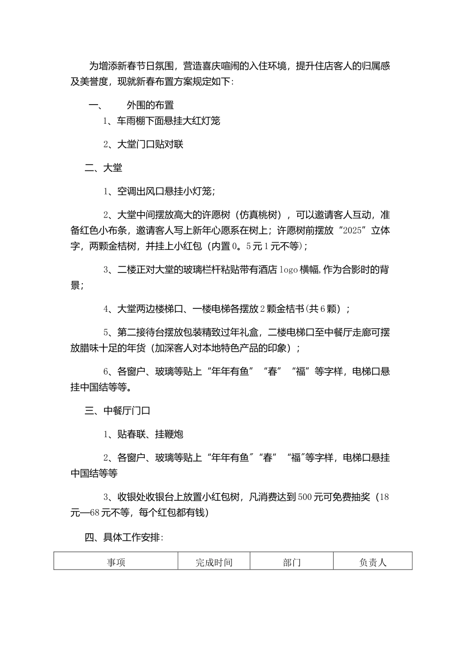 五星级酒店春节布置方案2025_第1页