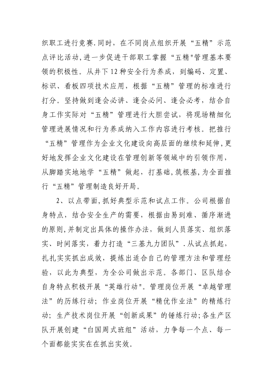 五精管理汇报材料_第3页