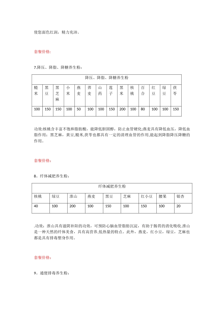 五谷杂粮磨粉配方_第3页