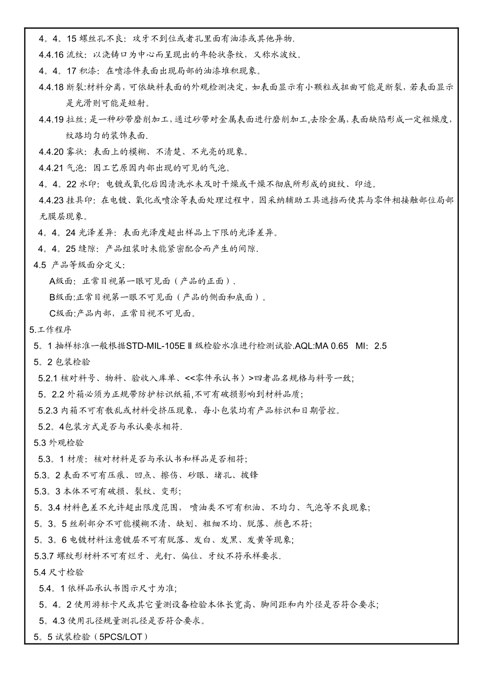 五金类通用检验规范_第3页