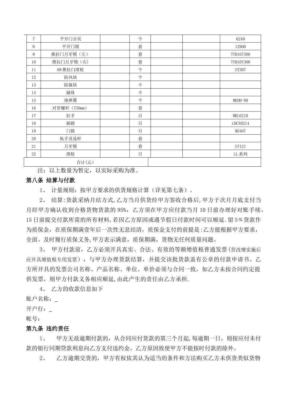 五金配件采购合同_第3页