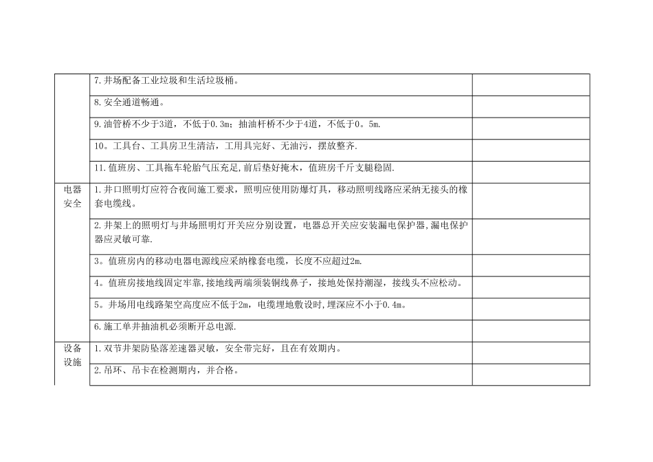 井下施工现场安全检查表_第2页