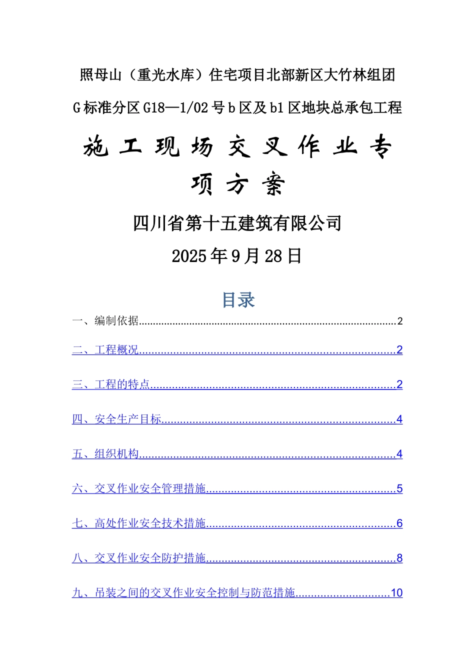 交叉作业专项方案_第1页