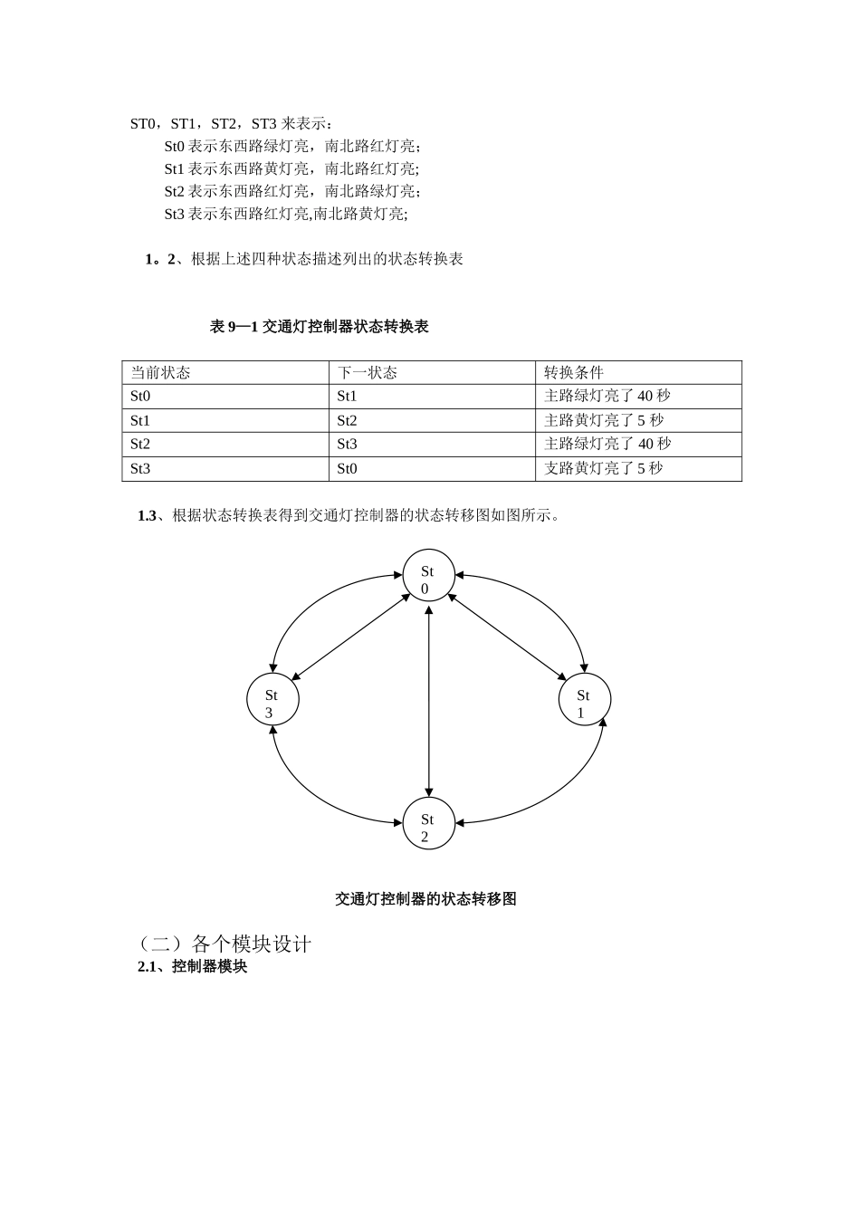 交通灯控制器的设计_第2页