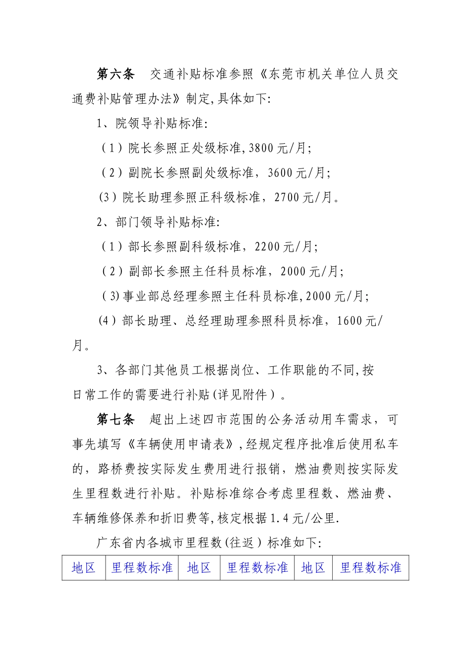 交通费补贴管理办法_第2页