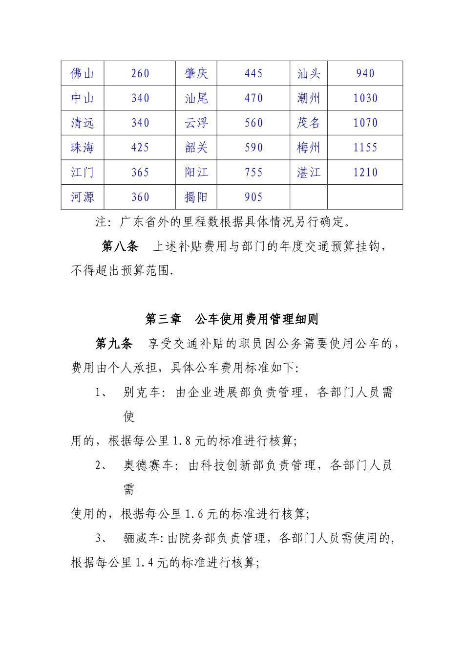 交通费补贴管理办法_第3页