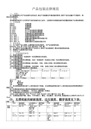 产品包装设计规范