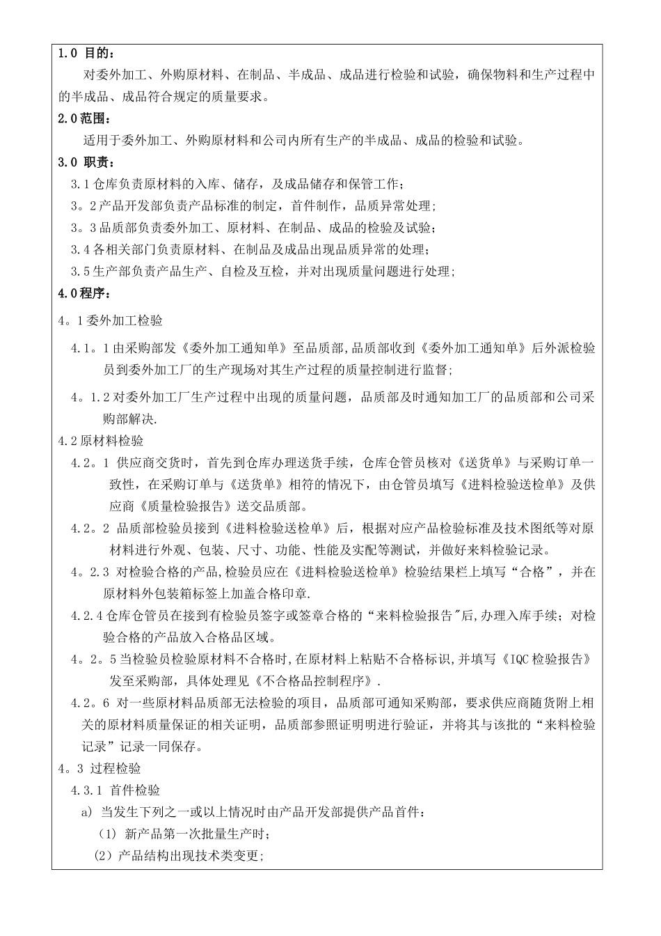 产品检验控制程序_第2页