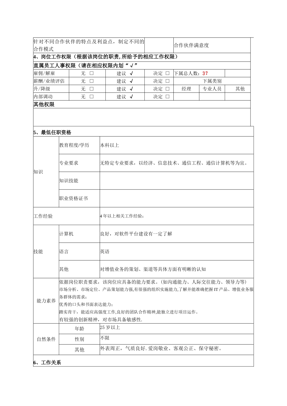 产品经理岗位说明书_第2页