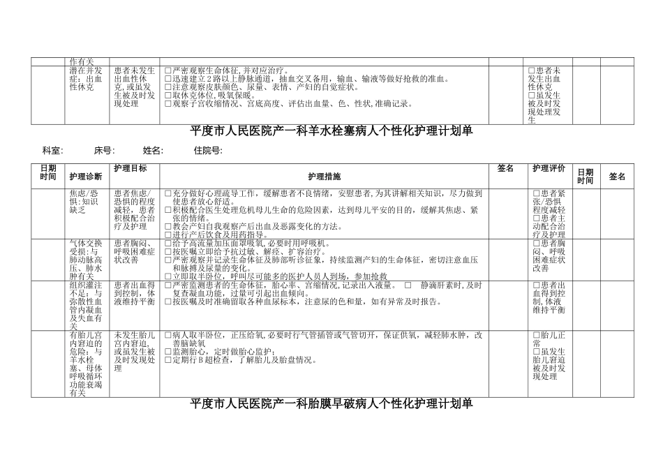 产科个性化护理表单_第3页