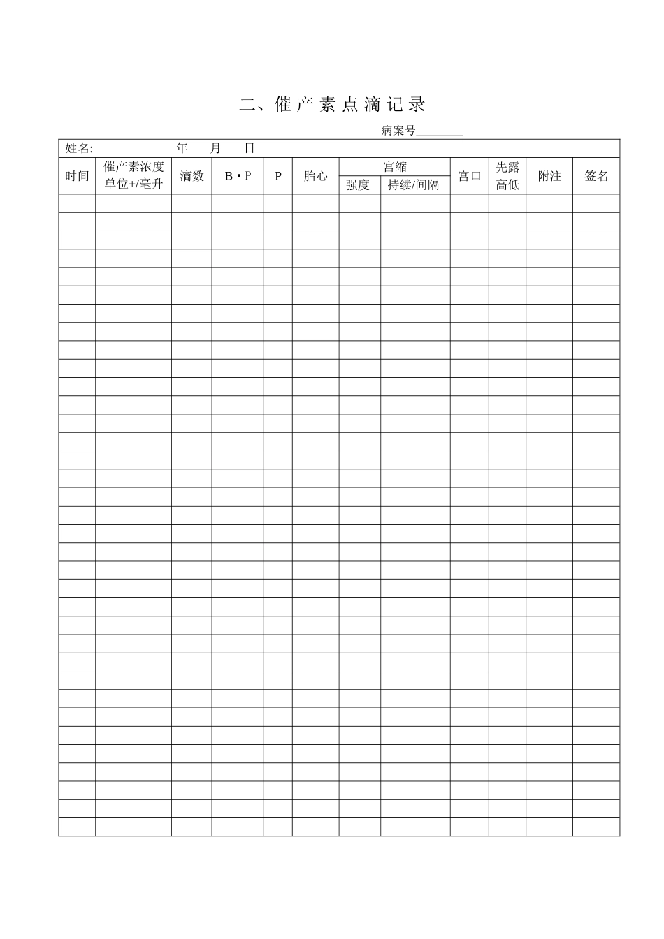 产科表格化病历模板_第3页