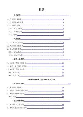 京东360仓储标准作业流程操作手册