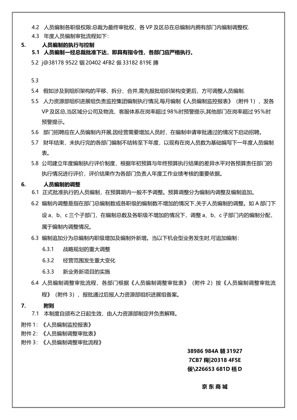 京东商城人员编制管理制度_第2页