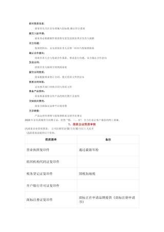 京东商城线下入驻流程指南