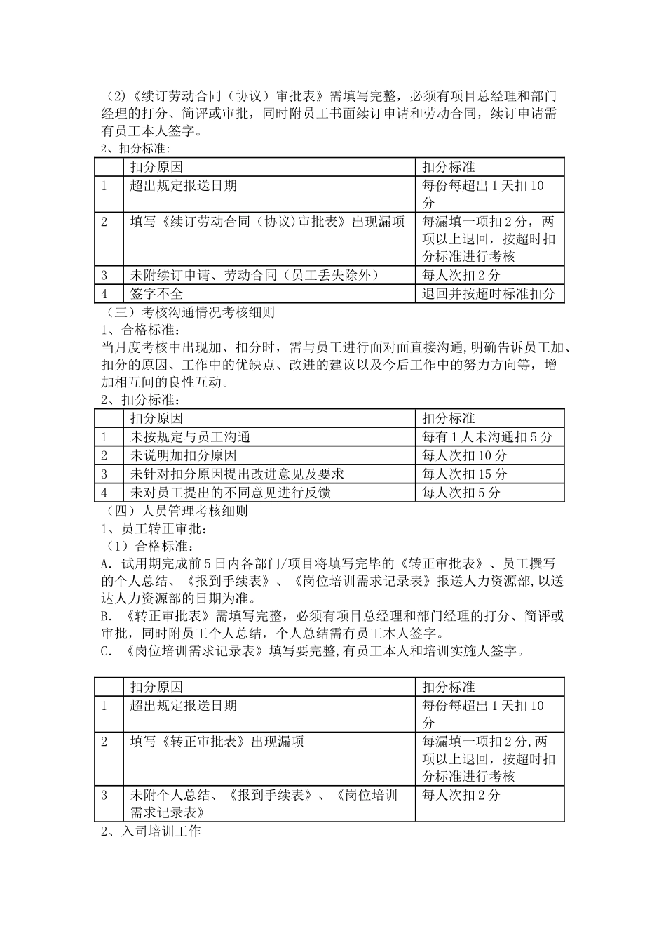 人事管理月度目标考核细则_第2页