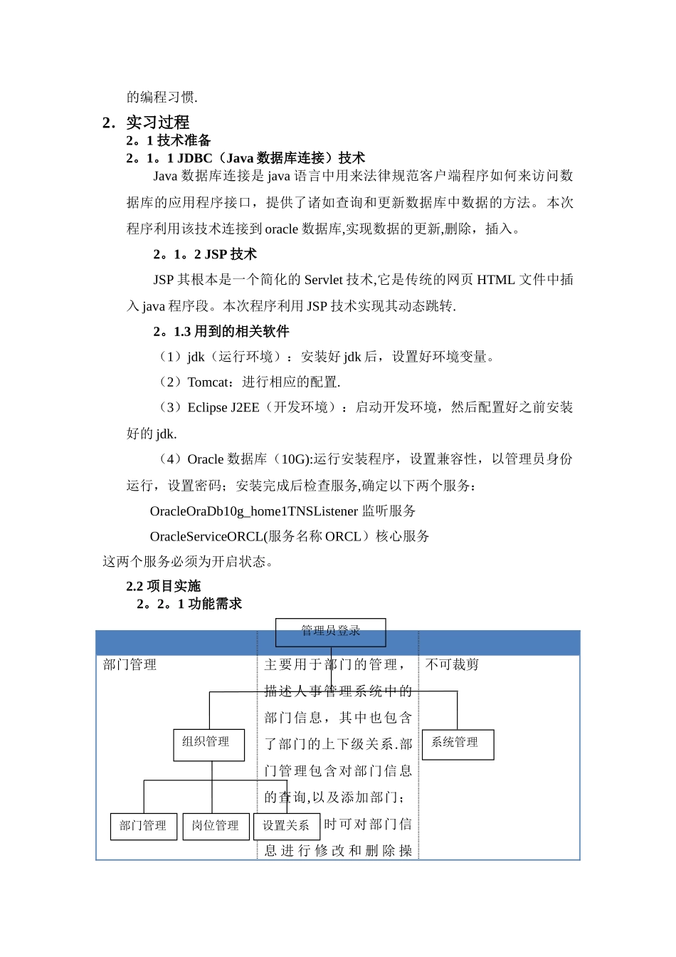 人事管理系统实习报告_第2页