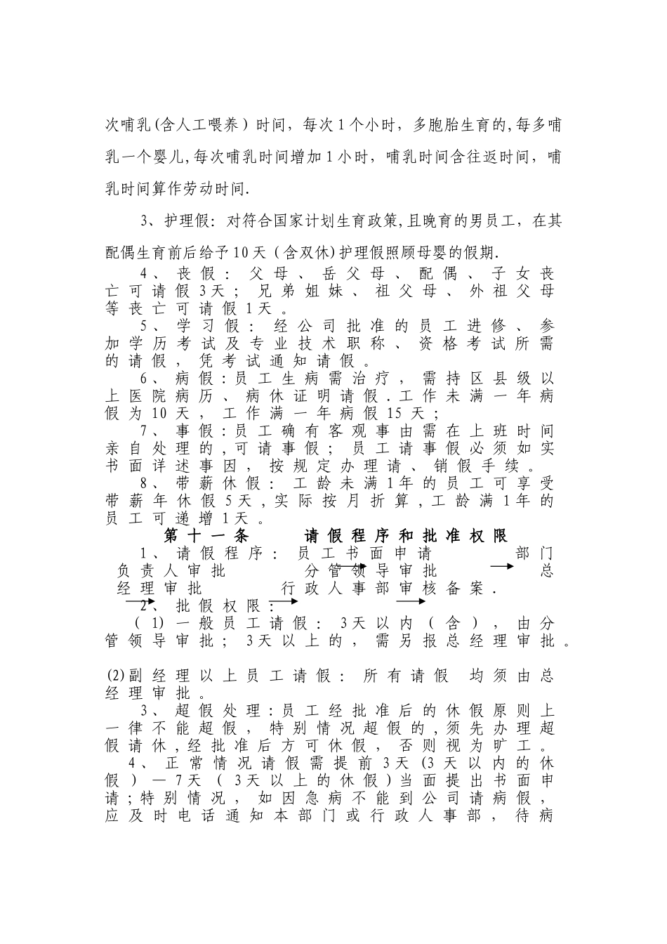 人事薪酬制度和考勤办法_第3页