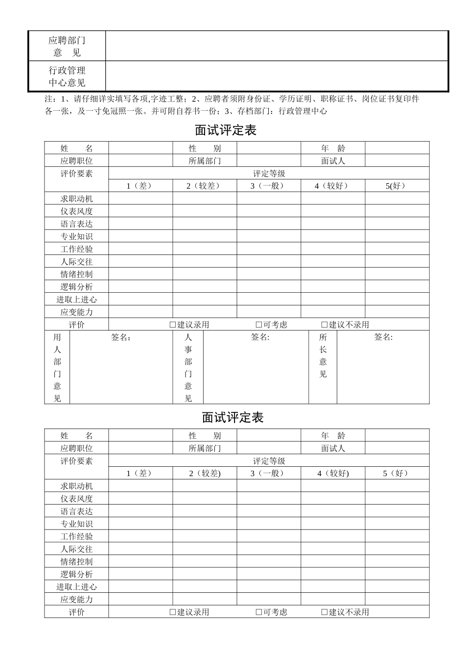 人事表格汇总表解读_第3页