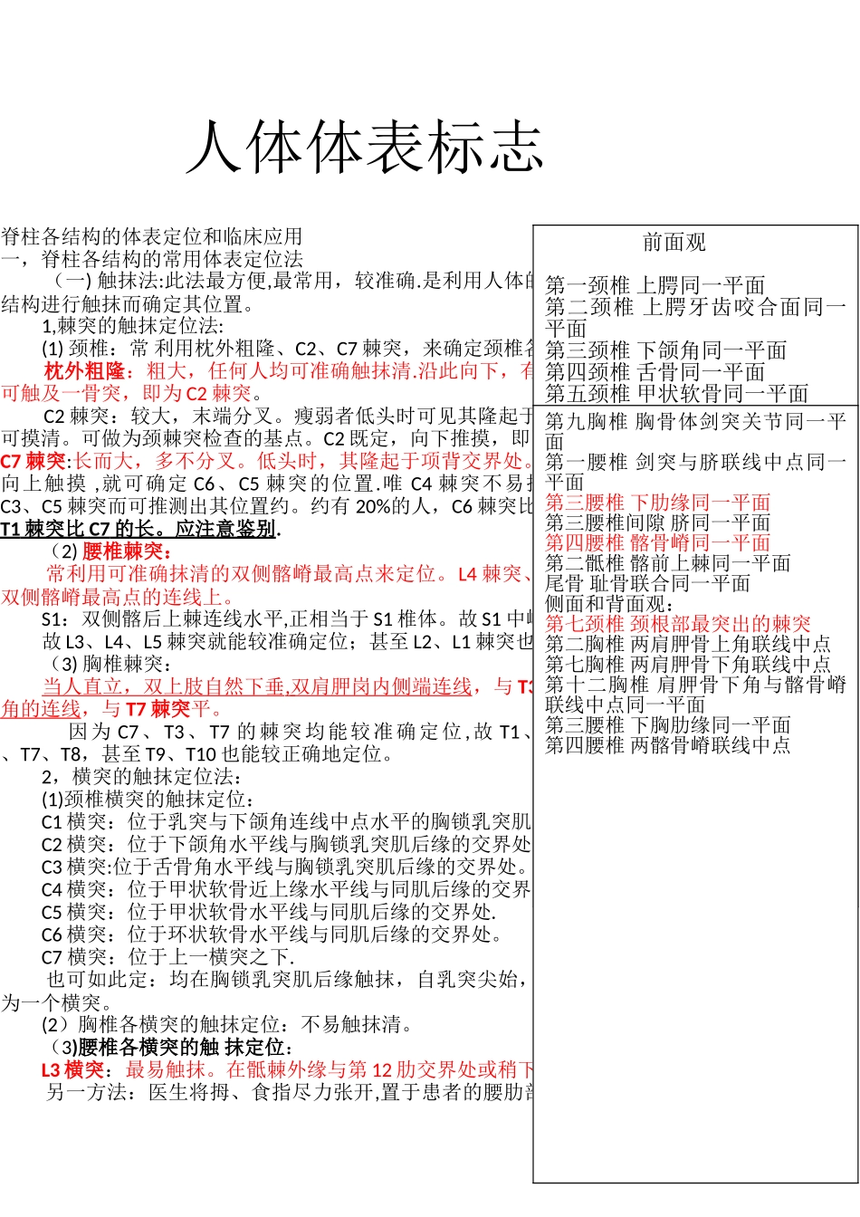 人体体表标志--针刀定位_第1页