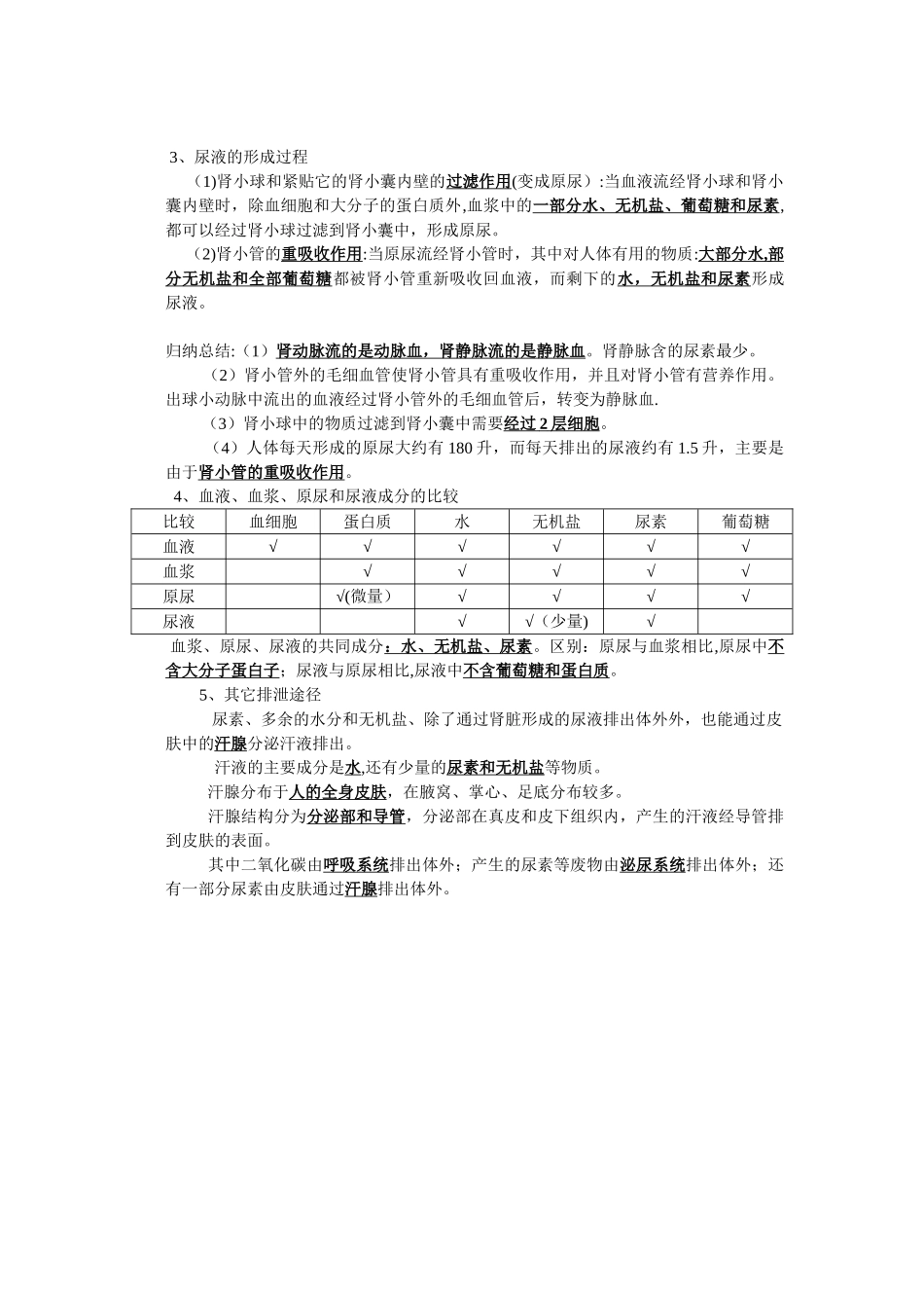 人体内废物的排出知识点提纲_第2页