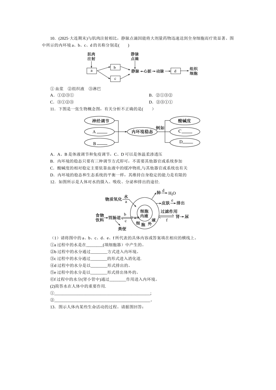 人体内环境及稳态_第3页