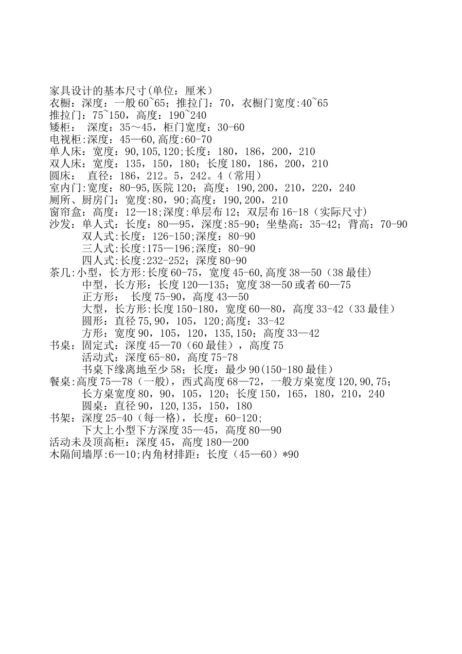 人体工程学尺寸对照表_第3页