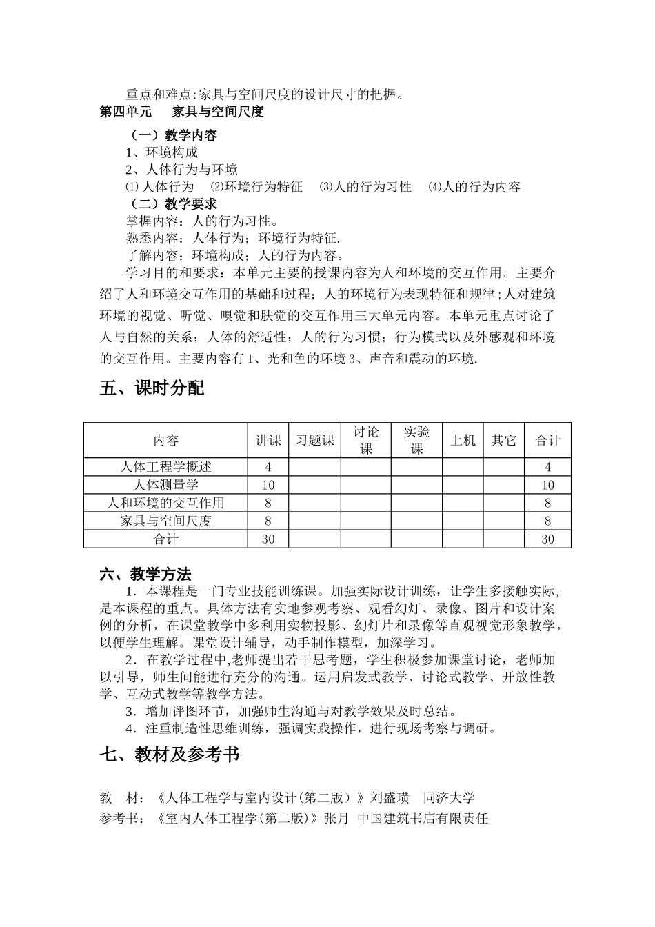 人体工程学课程标准_第3页