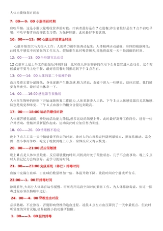 人体自我修复时间表80682