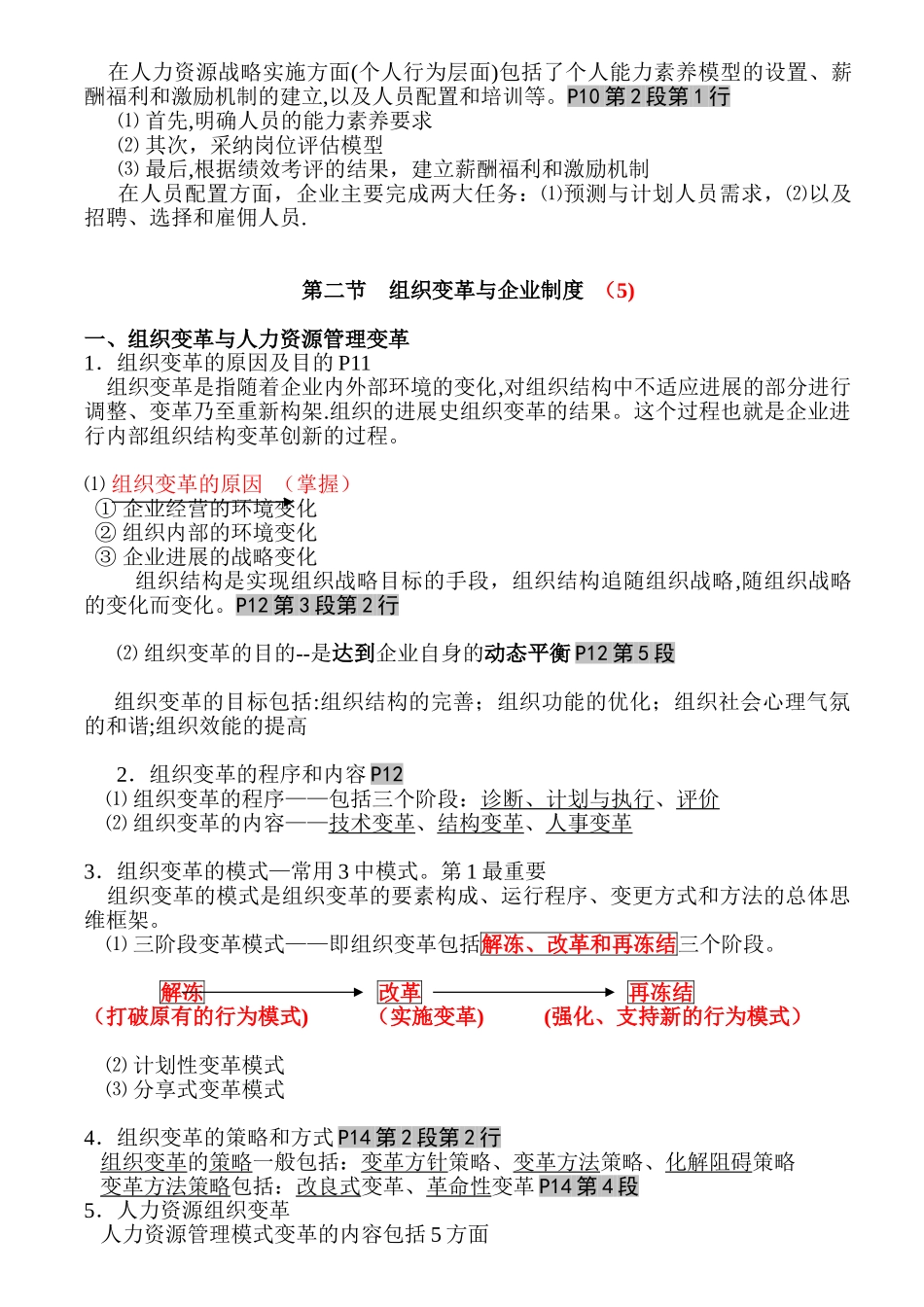 人力资源二级教材复习纲要_第3页