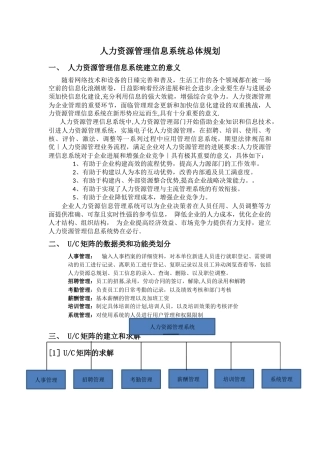 人力资源信息管理系统