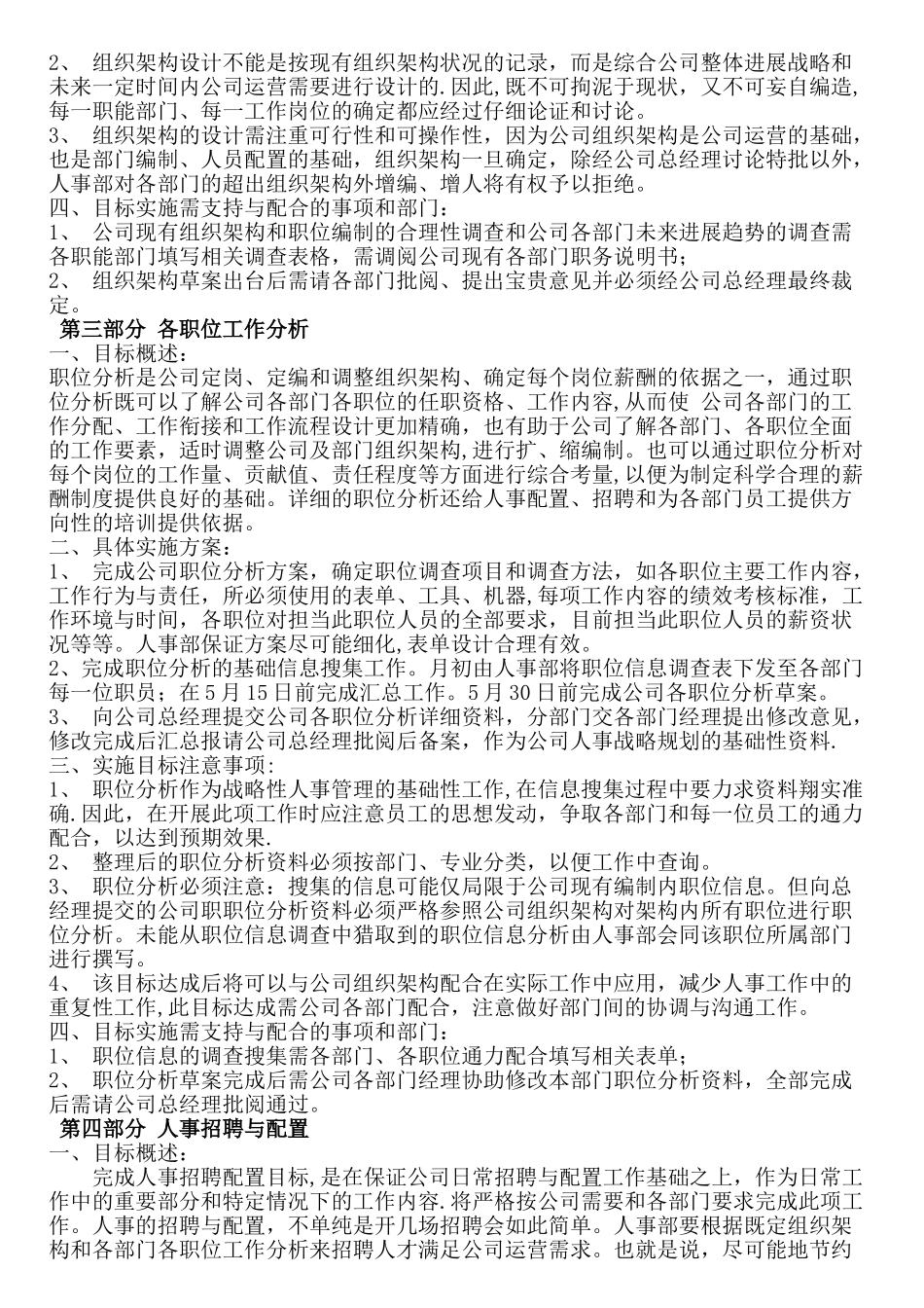 人力资源总监工作计划_第2页