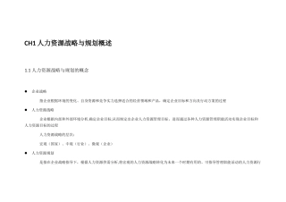 人力资源战略与规划11092