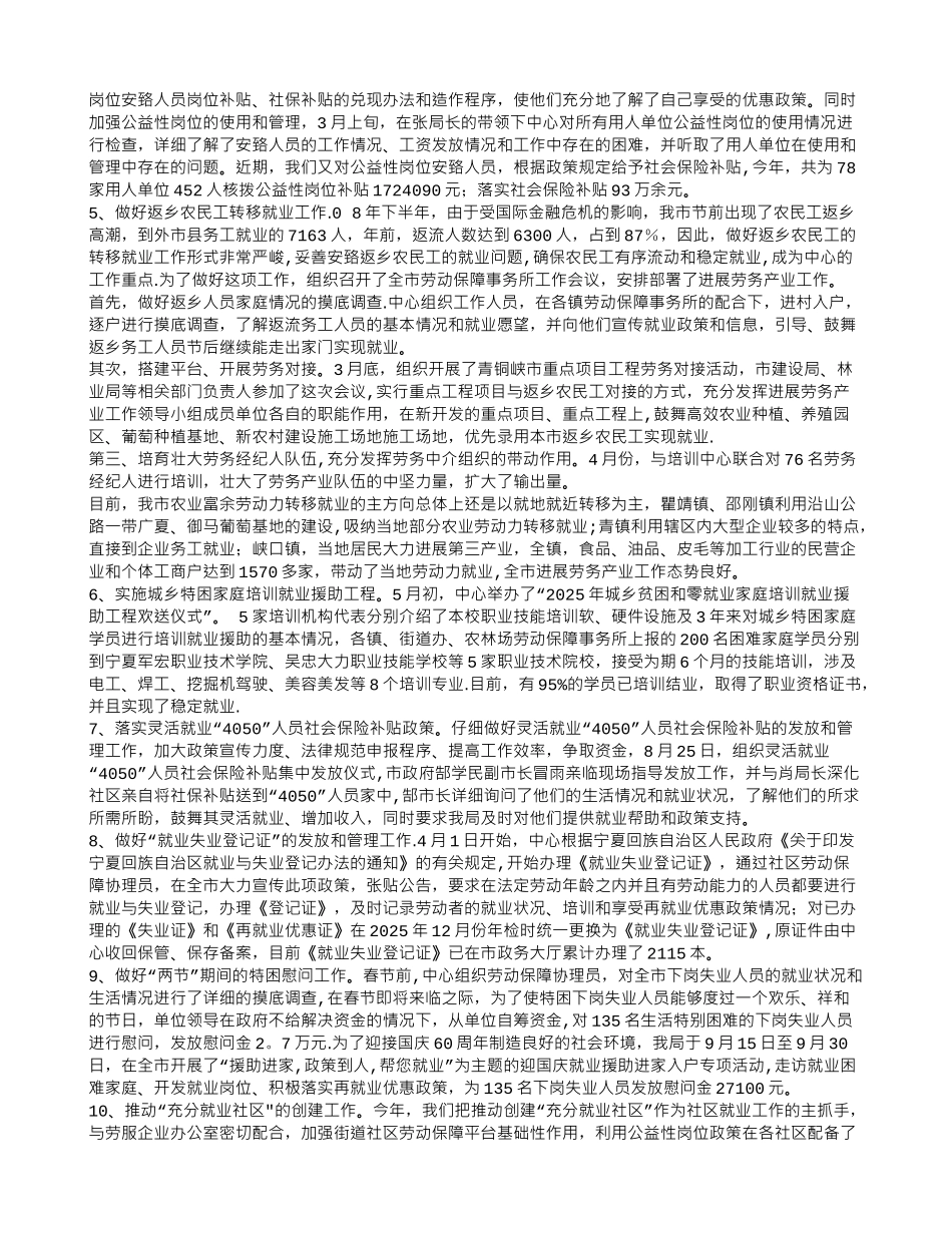 人力资源服务中心工作总结_第2页