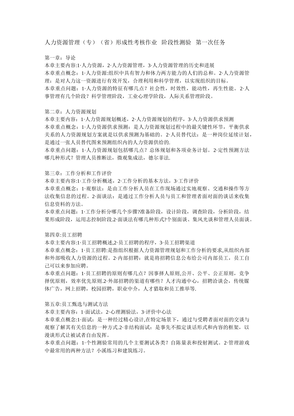 人力资源管理作业_第1页