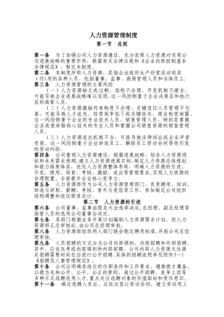 人力资源管理制度41597