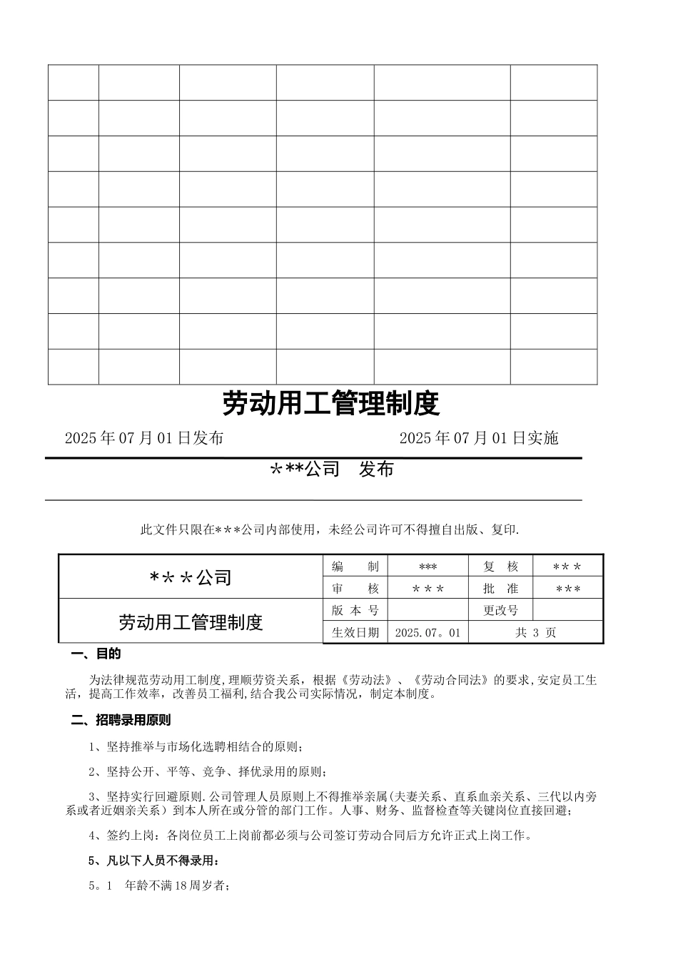 人力资源管理制度汇编修订版_第3页