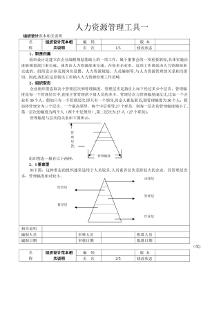人力资源管理工具一