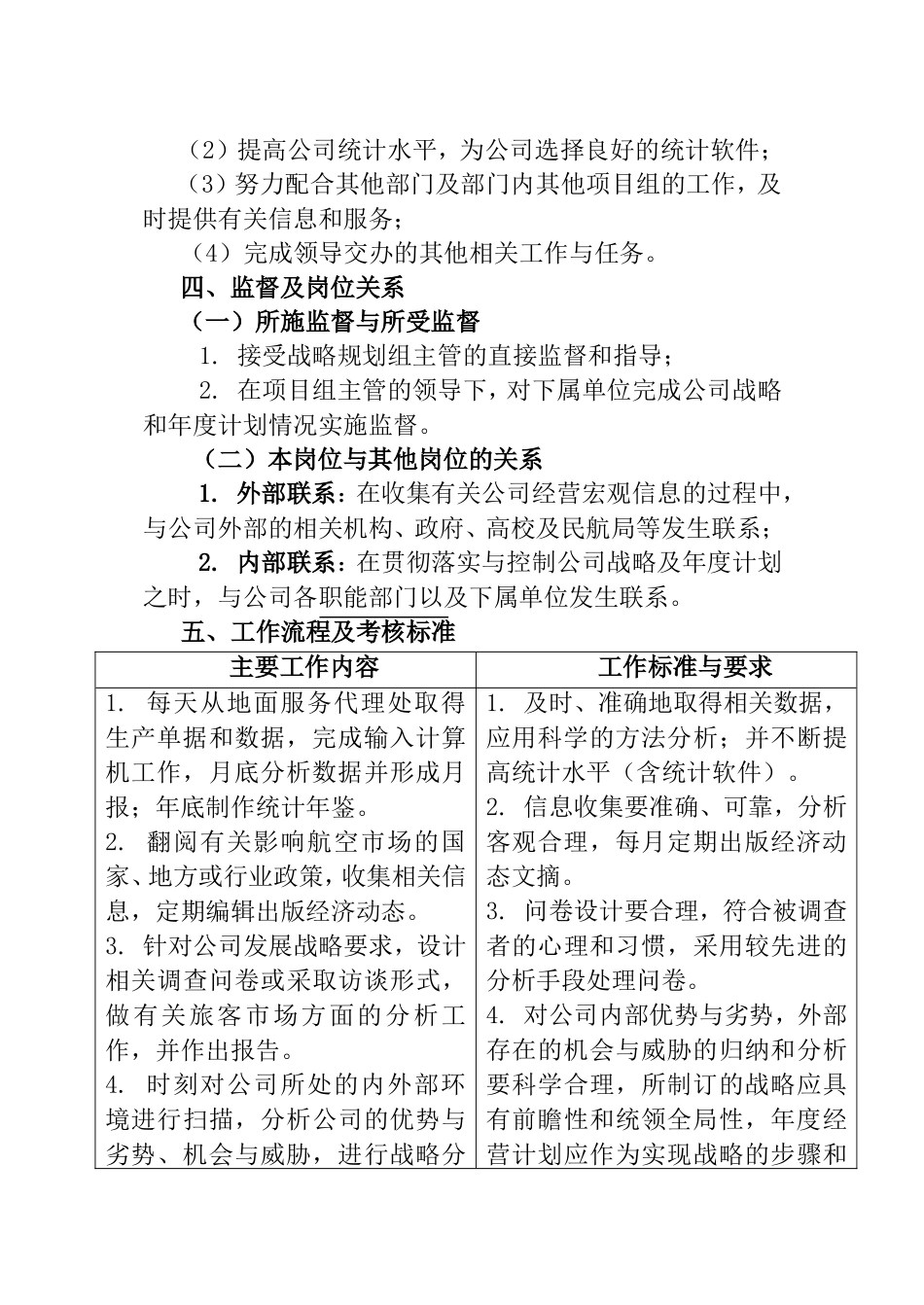 统计规划助理员工作说明书_第2页