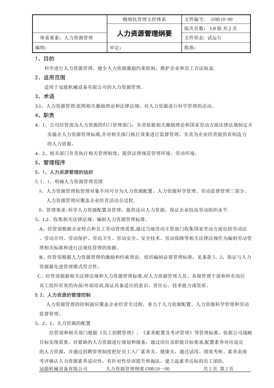 人力资源管理汇编版_第1页