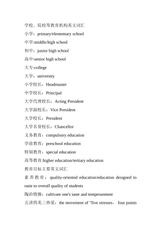 人力资源管理词汇中英文对照